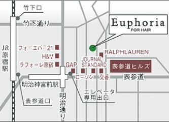 Euphoria【ユーフォリア】表参道地図