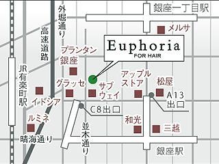Euphoria【ユーフォリア】GINZA地図