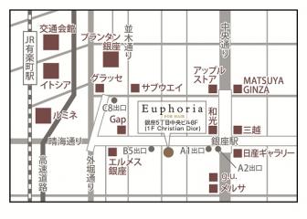 Euphoria GINZA GRANDE地図