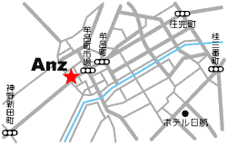 Anz（あんず）美容室地図