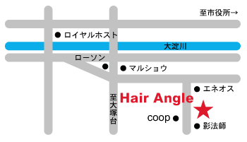 Hair Angle地図