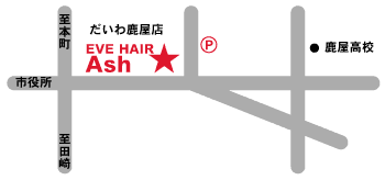 EVEHAIR Ash地図