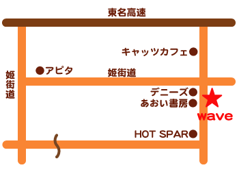 トータルビューティー　ウェーヴ地図