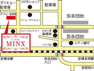 LAPOOL　MINX　柳瀬店地図