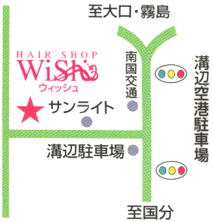 Hairshop Wish地図