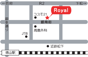 美容室 WORLD ROYAL地図